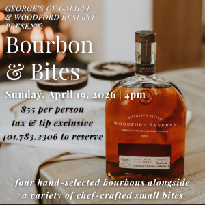 Bourbon and Bites Tasting 4/19/26